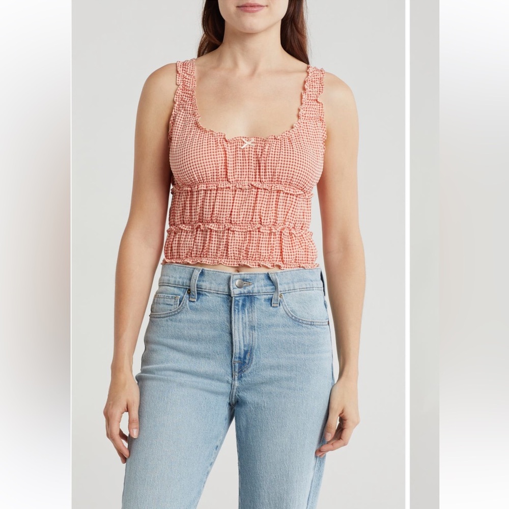 LUSH gingham tank